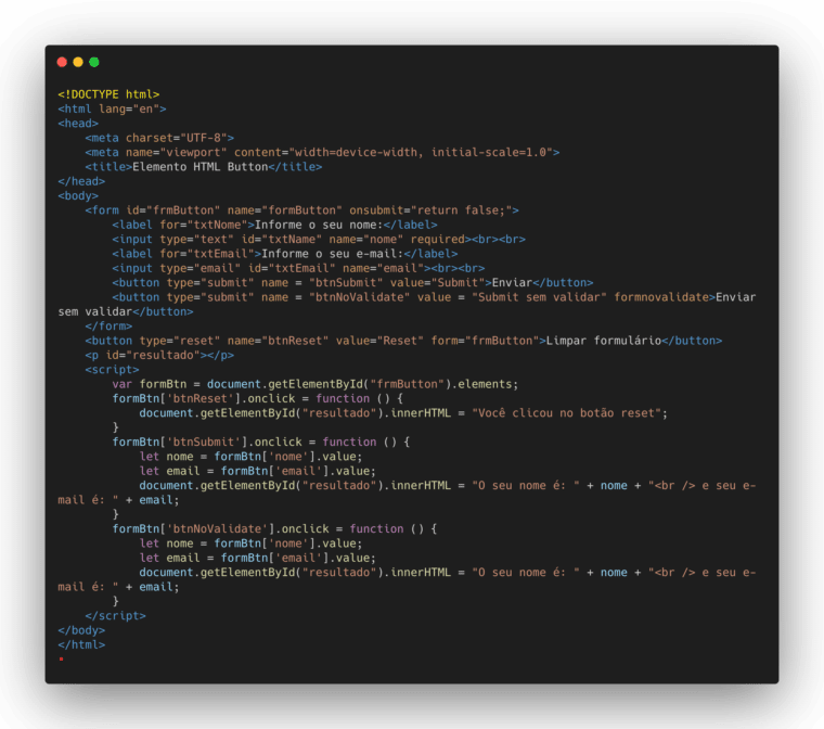 HTML button: usando botões HTML em seu site! - Blog da Trybe