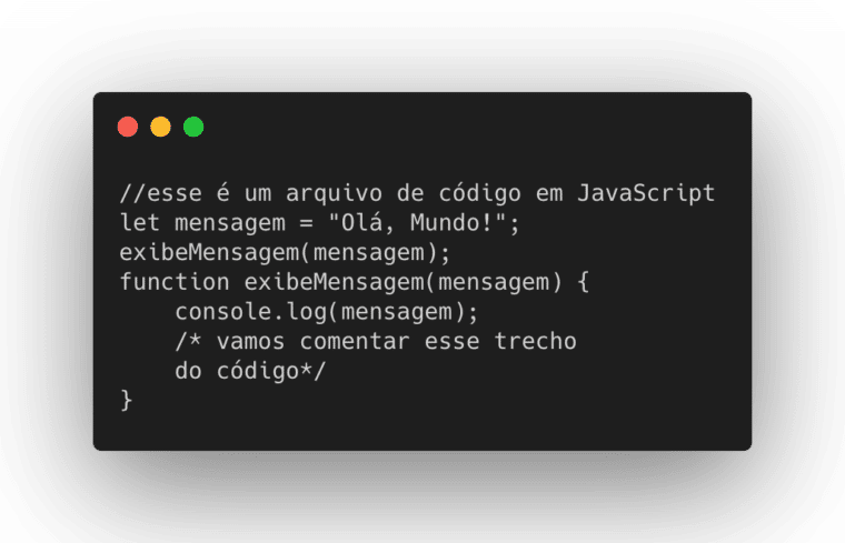 Comentário HTML: use a tag para fazer comentários no seu código!