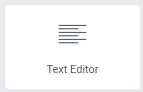 botão editor de texto