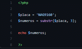 Exemplo 4 PHP substr