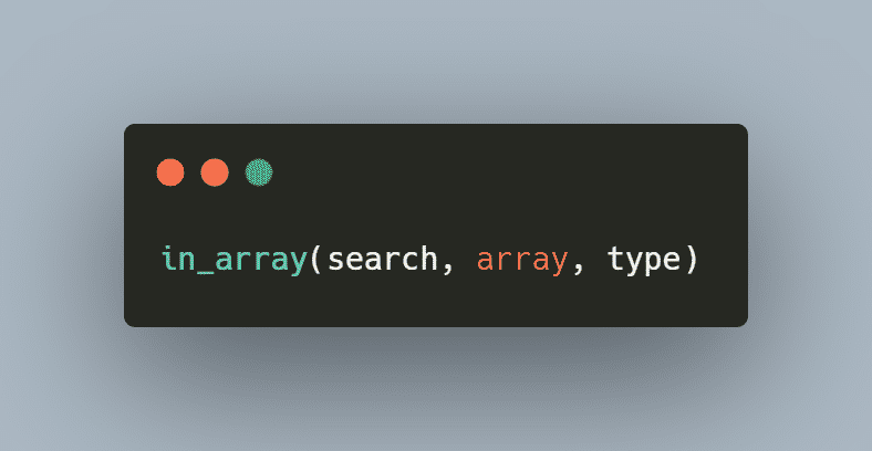 Sintaxe PHP in_array