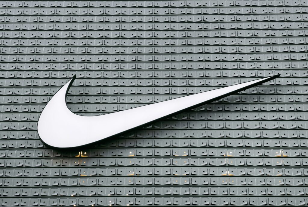 Logo da empresa Nike.