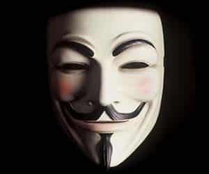Máscara Guy Fawkes Anonymous