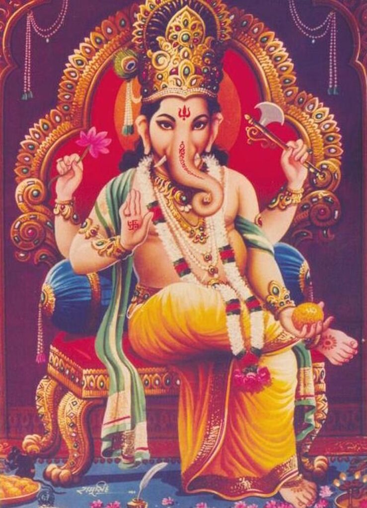 Figura de Ganesha, divindade hindu que tem cabeça de elefante