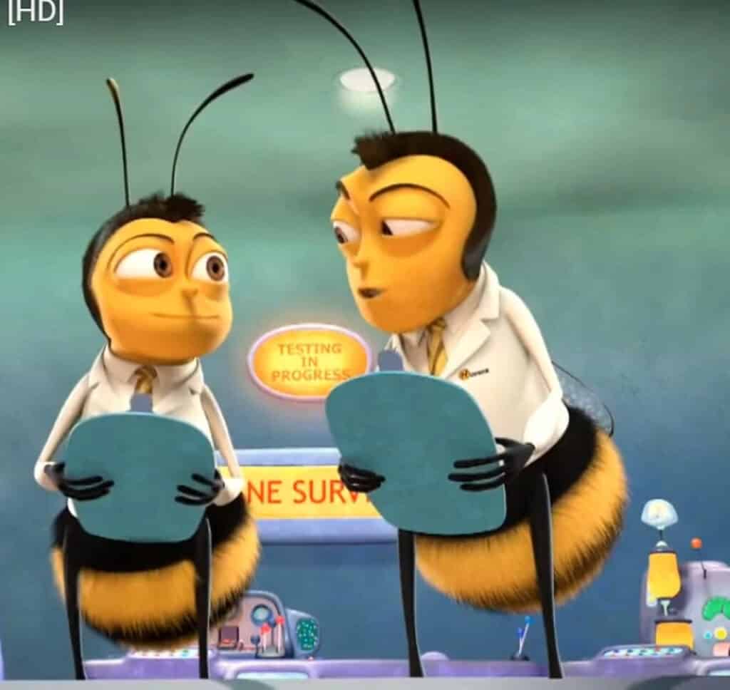 Abelhas Bee Movie cientistas