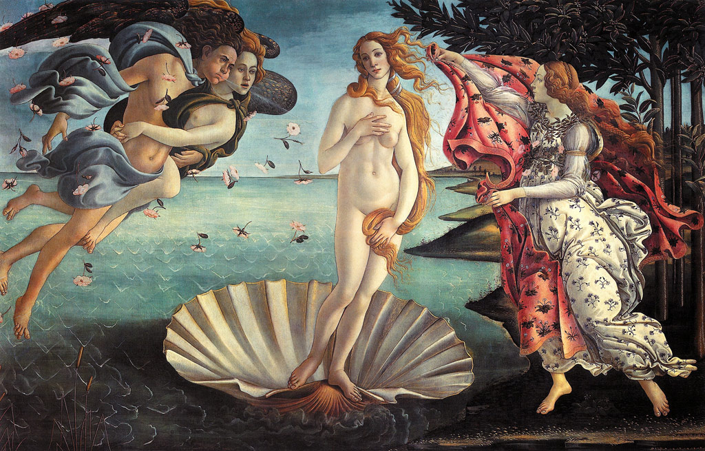 Nascimento de Vênus de Sandro Botticelli