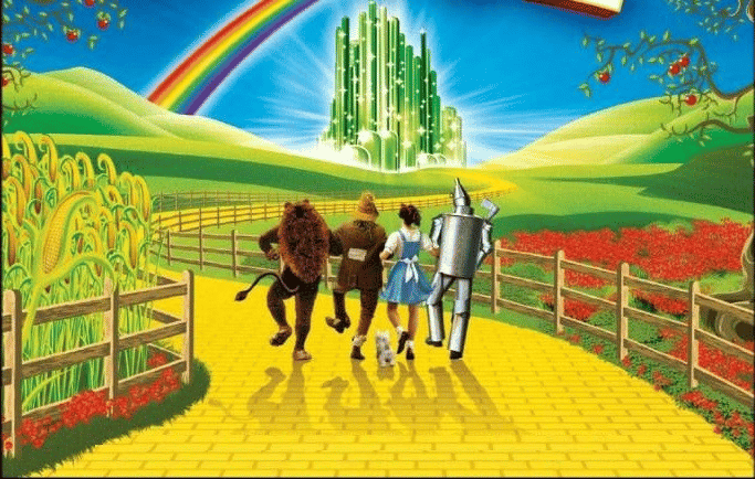 Estrada de tijolos amarelos, em "O Mágico de Oz". Lista de arquétipos