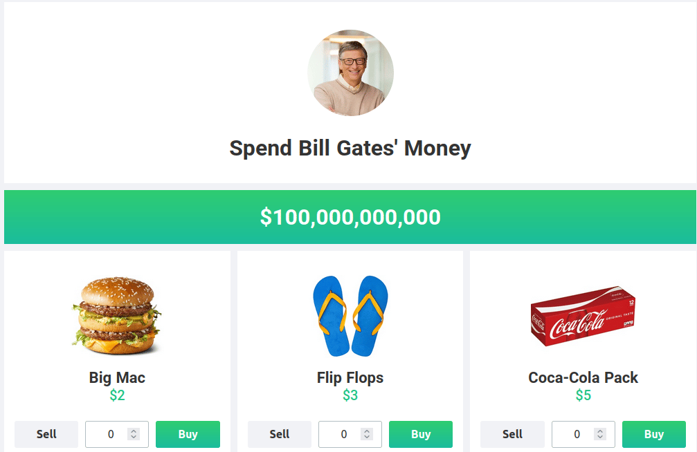 Bill Gates fortuna jogo 