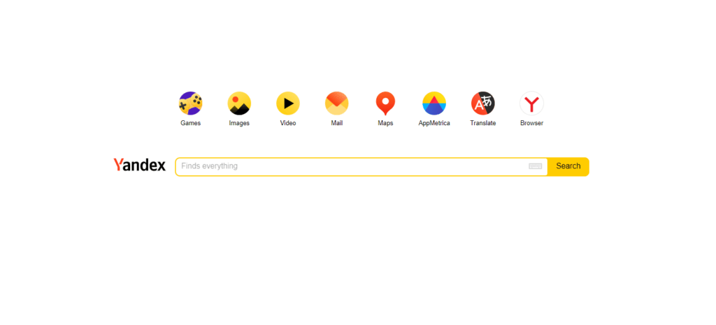 Buscador Yandex