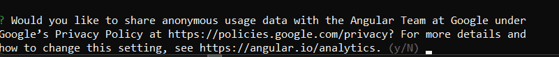 Texto que aparecerá na tela de instalação perguntando se a pessoa usuária quer compartilhar dados com o Google