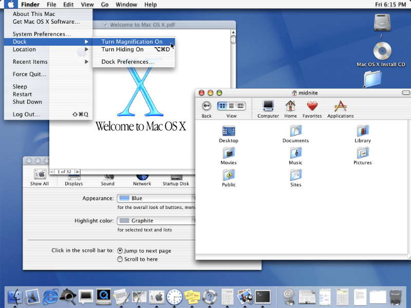 Mac OS X 10.0 Cheetah