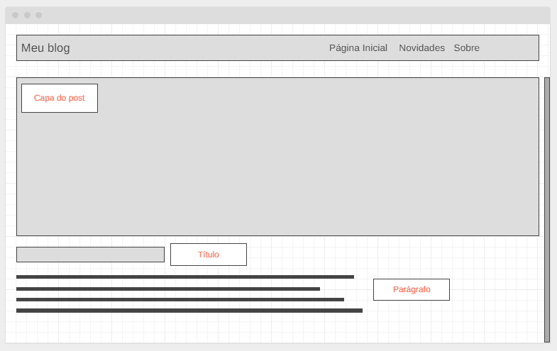 Anotações e comentários no Wireframe