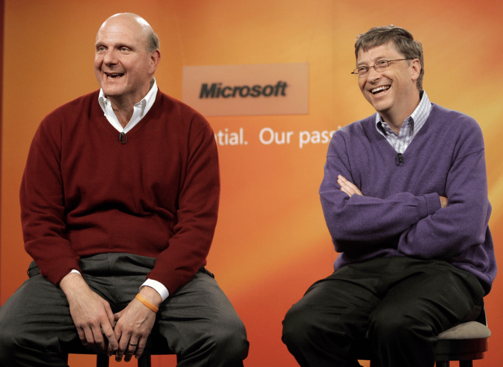 Steve Ballmer e Bill Gates 