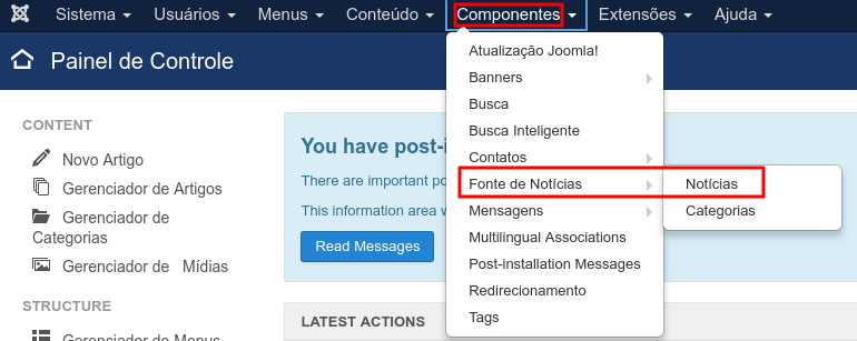 Fonte de Notícias --> Notícias