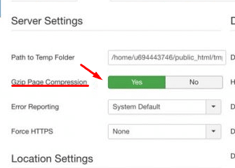 Selecionando a compressão