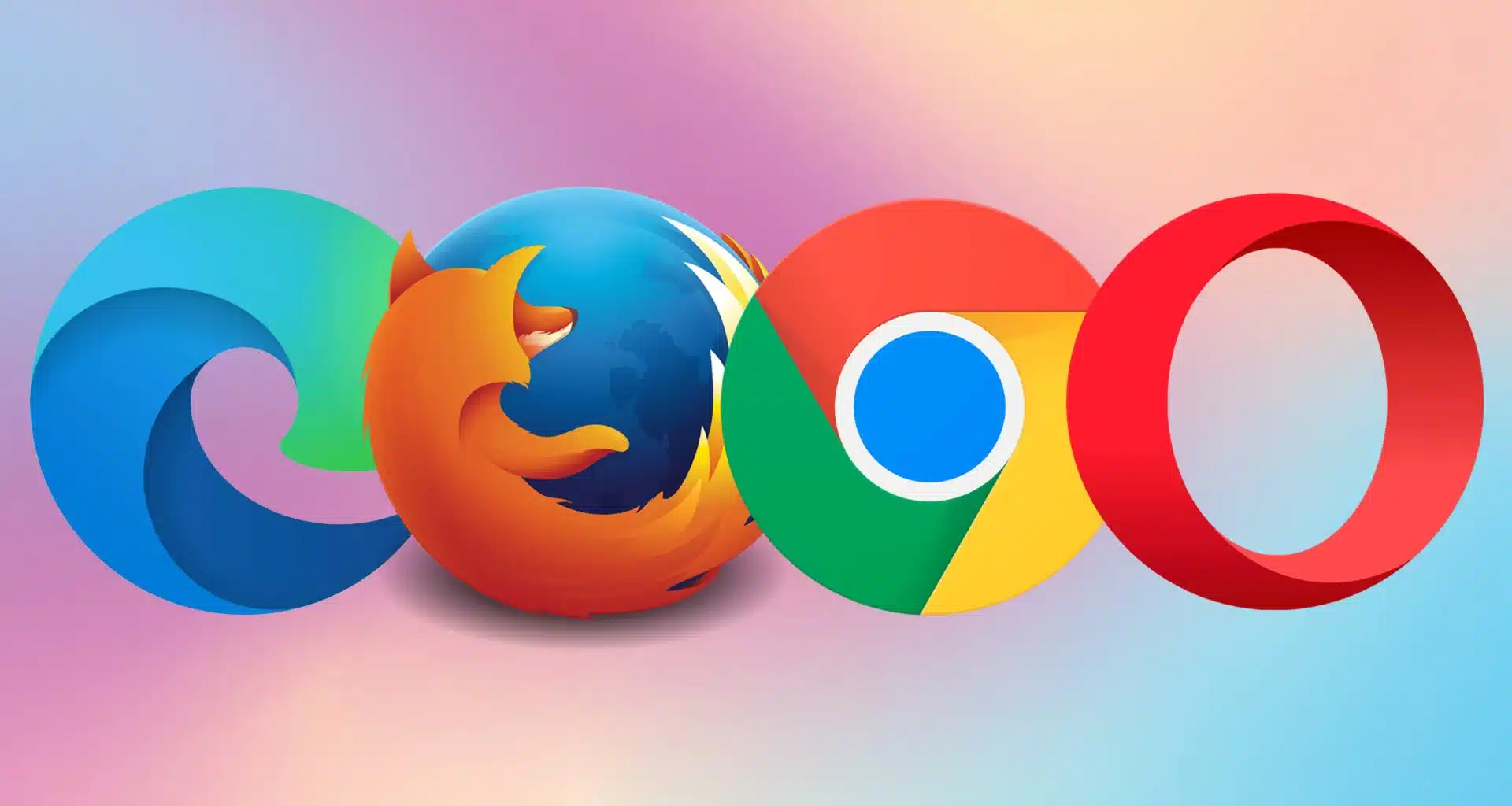 ícones dos navegadores Safari, Chrome, Opera e Explorer