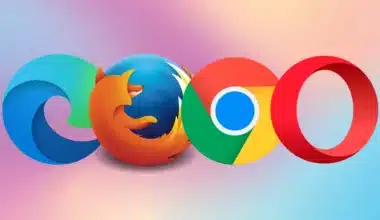 ícones dos navegadores Safari, Chrome, Opera e Explorer